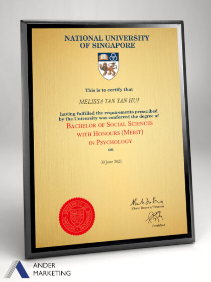 Plaque Plaque - Ander Marketing Singapore