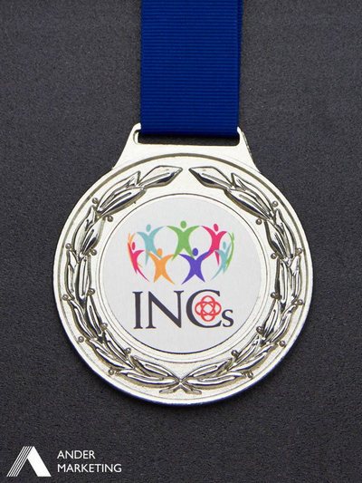 Silver metal medals Silver metal medals - Ander Marketing Singapore