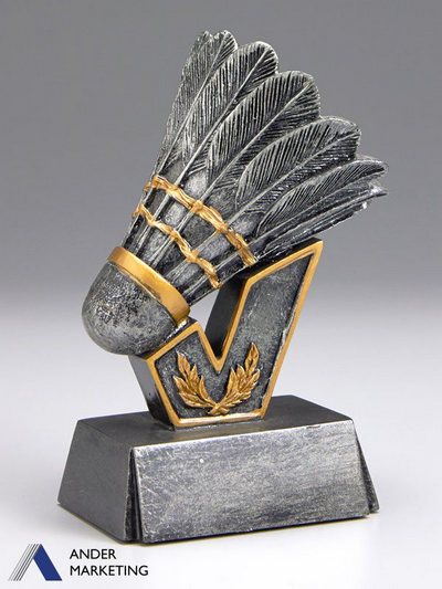 Badminton resin trophy awards Badminton resin trophy awards - Ander Marketing Singapore