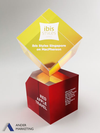 Custom Trophy Award - Ander Marketing Singapore