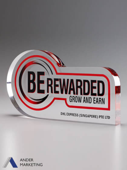 Custom Trophy Award - Ander Marketing Singapore