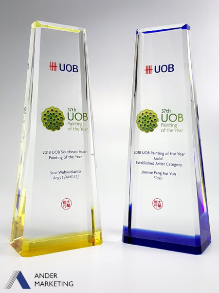Custom Trophy Award - Ander Marketing Singapore