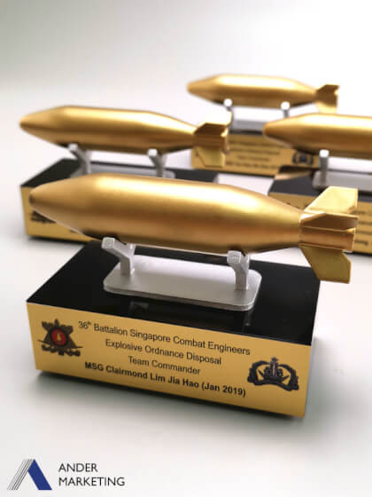 Custom Trophy Award Custom Trophy Award - Ander Marketing Singapore
