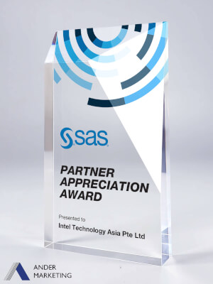 Acrylic Trophy Award - A-22 Ander Marketing Singapore