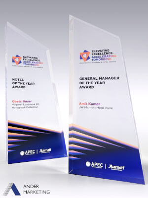 Acrylic Trophy Award - A-25 Acrylic Trophy Award - A-25 Ander Marketing Singapore