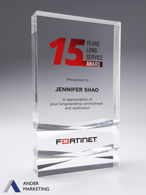 Acrylic Trophy Award - A-28 Ander Marketing Singapore