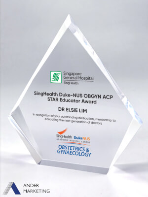 Acrylic Trophy Award - A-30 Ander Marketing Singapore