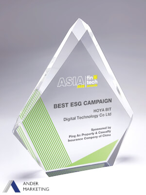 Acrylic Trophy Award - A-30 Ander Marketing Singapore