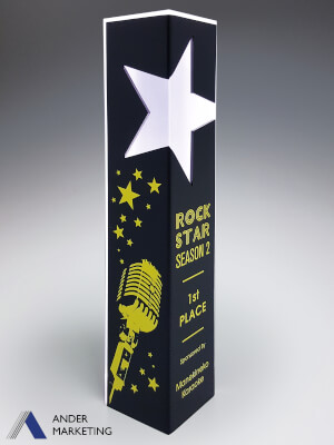 Acrylic Trophy Award - A-33 Ander Marketing Singapore