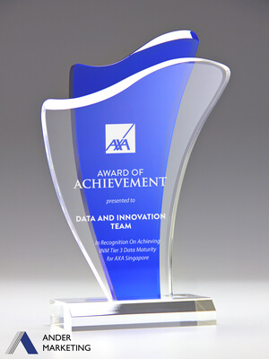 Acrylic Trophy Award - A-46 Ander Marketing Singapore