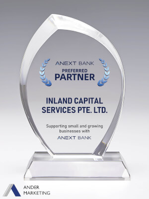 Acrylic Trophy Award - A-50 Ander Marketing Singapore