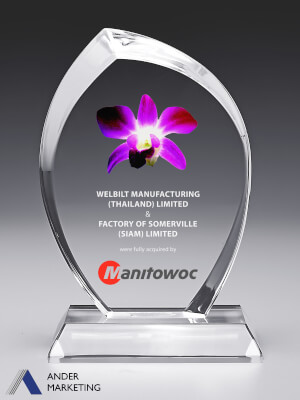 Acrylic Trophy Award - A-50 Ander Marketing Singapore