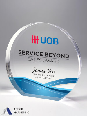 Acrylic Trophy Award - A-51 Ander Marketing Singapore