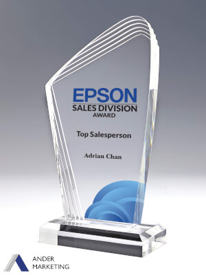 Acrylic Trophy Award - A-53 Ander Marketing Singapore