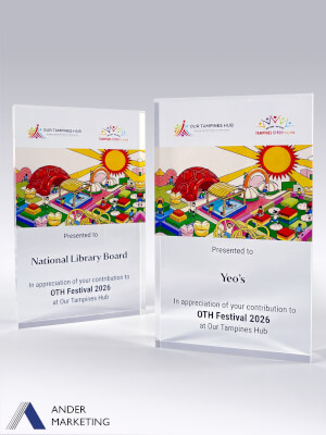 Acrylic Trophy Award - A-69 Acrylic Trophy Award - A-69 Ander Marketing Singapore