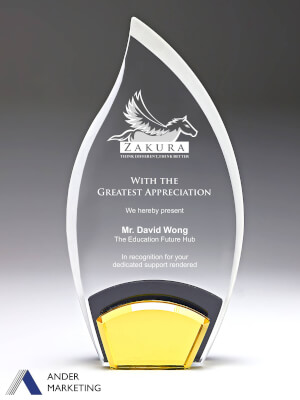 Acrylic Trophy Award - A-72 Ander Marketing Singapore