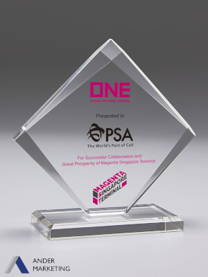 Acrylic Trophy Award - AA-1003 Ander Marketing Singapore