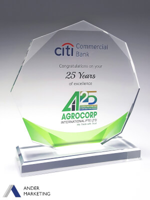 Acrylic Trophy Award - AA-1018 Ander Marketing Singapore