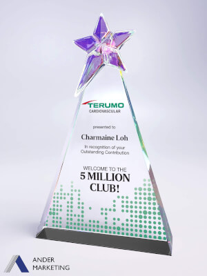 Crystal Trophy Award - CA-253 Ander Marketing Singapore