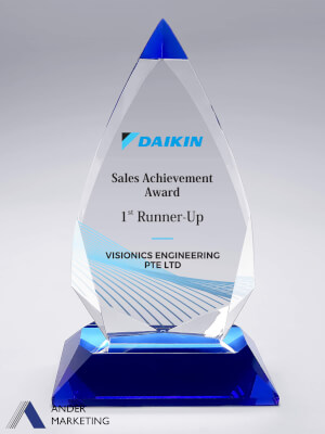 Crystal Trophy Award - CA-255 Ander Marketing Singapore
