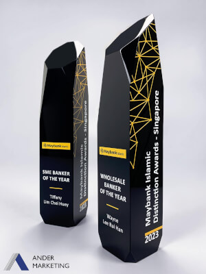 Crystal Trophy Award - CA-258 Ander Marketing Singapore