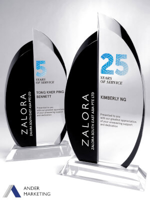 Crystal Trophy Award - CA-260 Ander Marketing Singapore