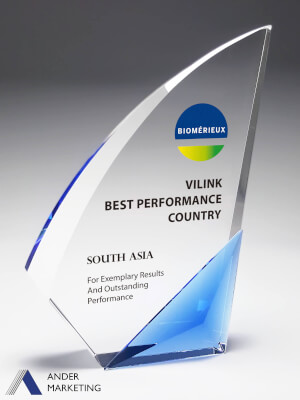 Crystal Trophy Award - CA-261 Ander Marketing Singapore