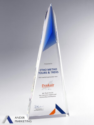 Crystal Trophy Award - CA-268 Ander Marketing Singapore