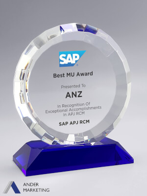 Crystal Trophy Award - CA-283 Ander Marketing Singapore