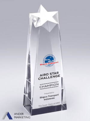 Crystal Trophy Award - CA-287 Ander Marketing Singapore