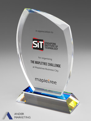 Crystal Trophy Award - CA-300 Ander Marketing Singapore