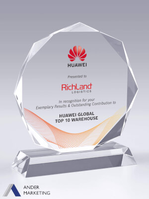 Crystal Trophy Award - CA-352 Ander Marketing Singapore