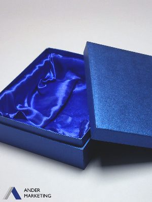 Blue box with satin Blue box with satin - Ander Marketing Singapore