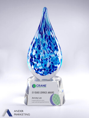 Glass Trophy Award - GA-18MT Ander Marketing Singapore