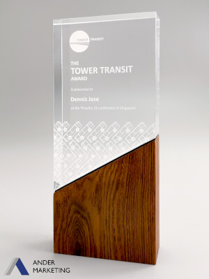 Modern Trophy Award - MA-40 Ander Marketing Singapore