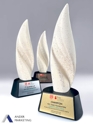 Modern Trophy Award - MJ-73 Ander Marketing Singapore