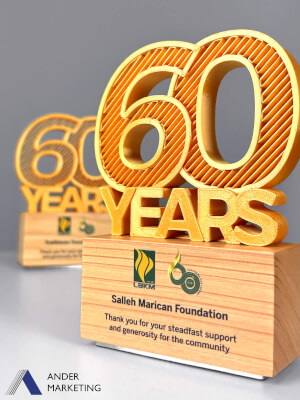 Modern Trophy Award - MW-17 Ander Marketing Singapore