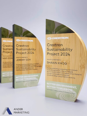 Modern Trophy Award - MW-66 Ander Marketing Singapore