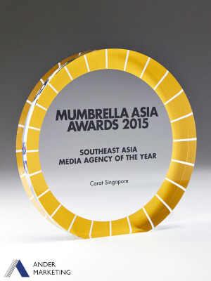Custom Trophy Award - YA-1095X Ander Marketing Singapore