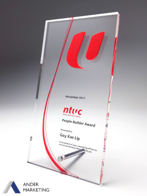 Custom Trophy Award - YA-1211 Ander Marketing Singapore