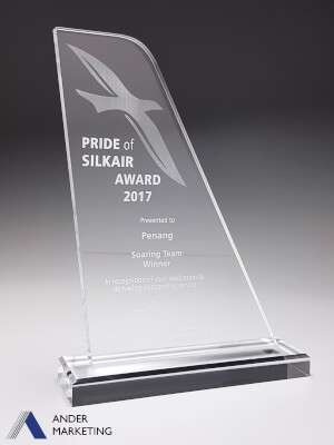 Custom Trophy Award - YA-3437 Ander Marketing Singapore