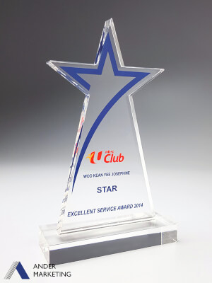 Custom Trophy Award - YA-831 Ander Marketing Singapore