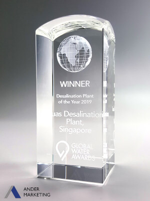Custom Trophy Award - YCA-3604 Ander Marketing Singapore