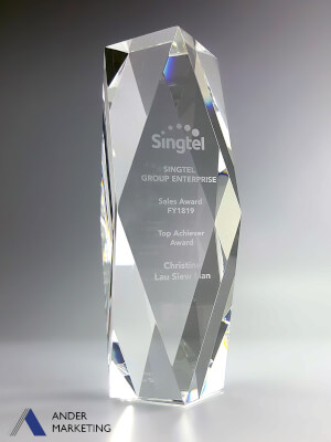 Custom Trophy Award - YCA-3605 Ander Marketing Singapore