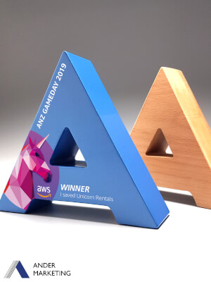 Custom Trophy Award - YMA-3666 Ander Marketing Singapore