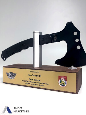 Custom Trophy Award - YMA-3920 Ander Marketing Singapore